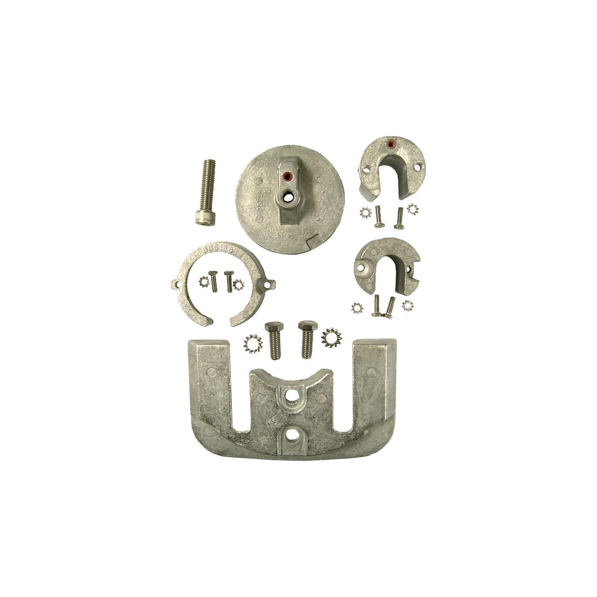 Kompletter Anodensatz Bravo I von Performance Metals kompatibel mit Mercury/Mercruiser 888758Q02