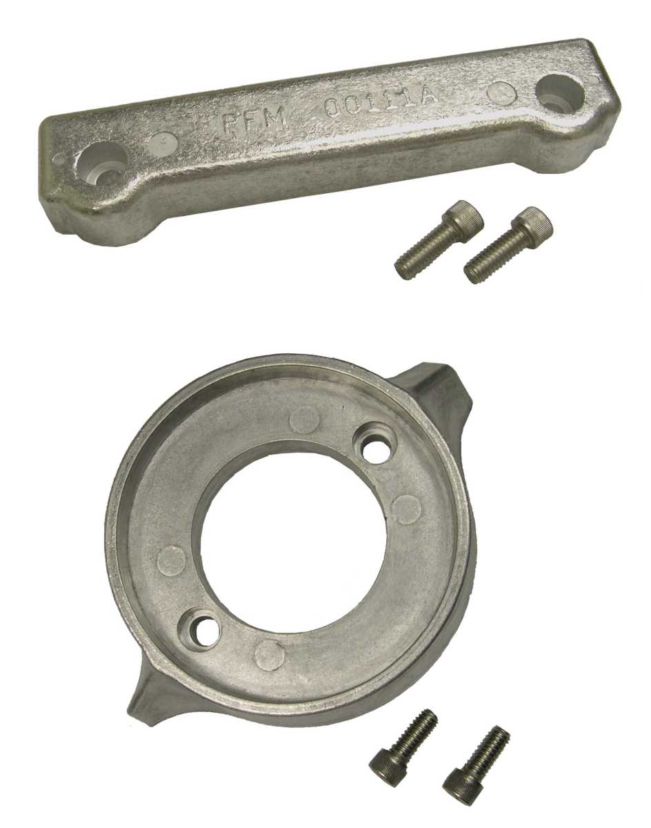 Anode kit 280, aluminum von Orbitrade kompatibel mit Volvo Penta 875815 + 832598