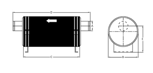 Schalldämpfer Typ A 57mm 6L von Orbitrade
