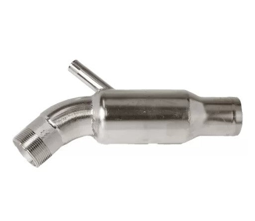 Abgasknie 2QM, Edelstahl von Orbitrade kompatibel mit Yanmar 724770-13200