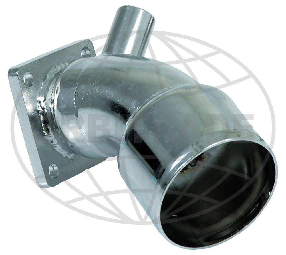 Abgasknie 3JH, 4JH, 45°, Edelstahl von Orbitrade kompatibel mit Yanmar 129470-13560, 129670-13560, 129670-13561