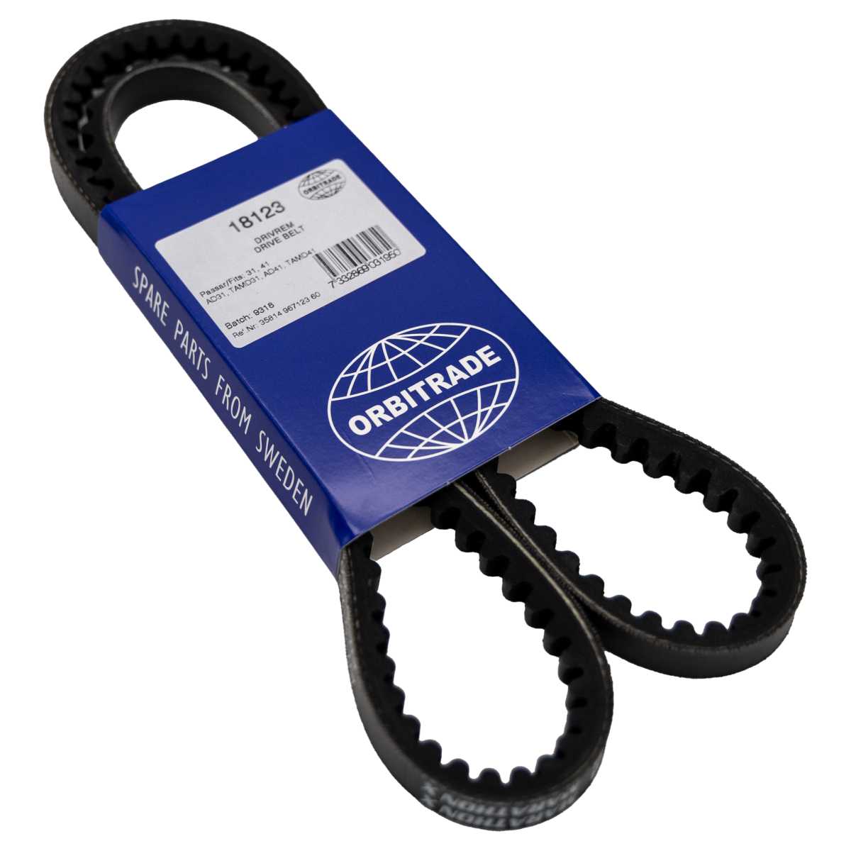 Keilriemen von Orbitrade kompatibel mit Volvo Penta 967123, 960470