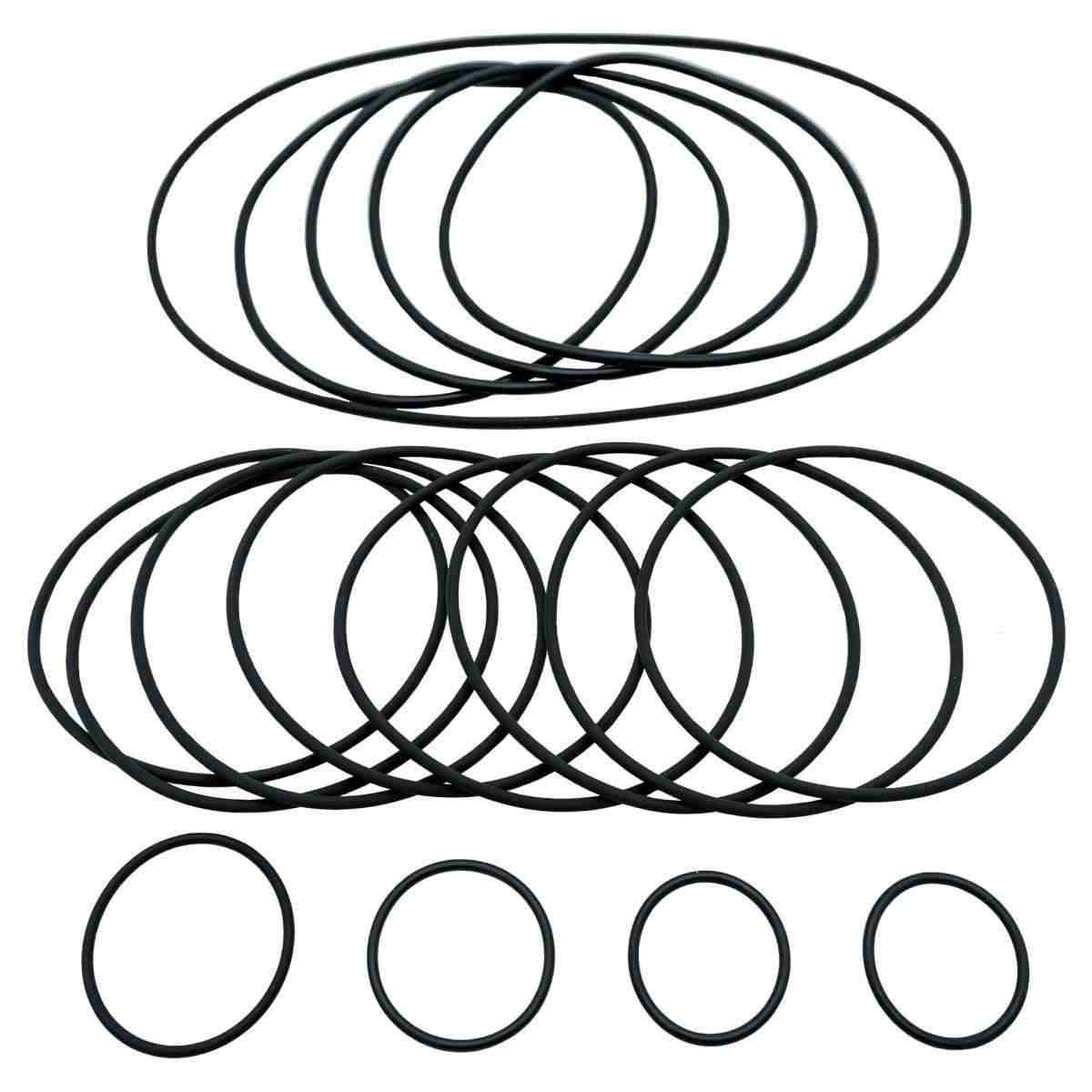 Gasket kit charge air cooler-heat exchanger D4 von Orbitrade kompatibel mit Volvo Penta 35836341, 1 x 969415, 1 x 976041, 2 x 949722, 4 x 3838406, 8 x 3583647