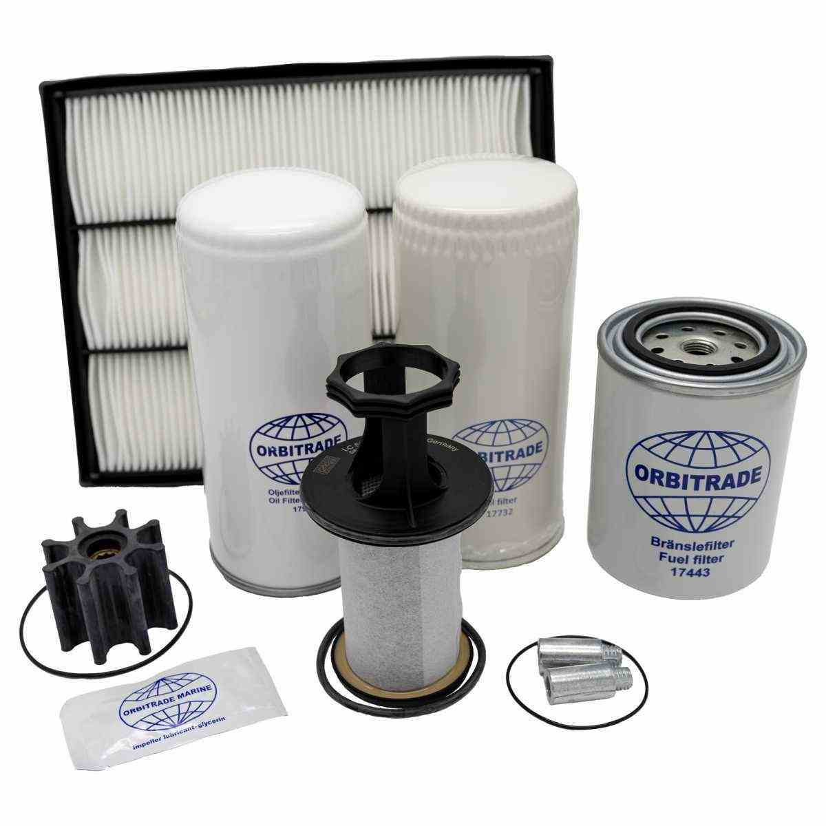 Service Kit von Orbitrade kompatibel mit Volvo Penta 22383875, 21198342, 21704968