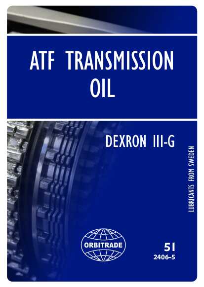 ATF Öl 5 L von Orbitrade kompatibel mit Volvo Penta 23909465, 1161941, 1161995