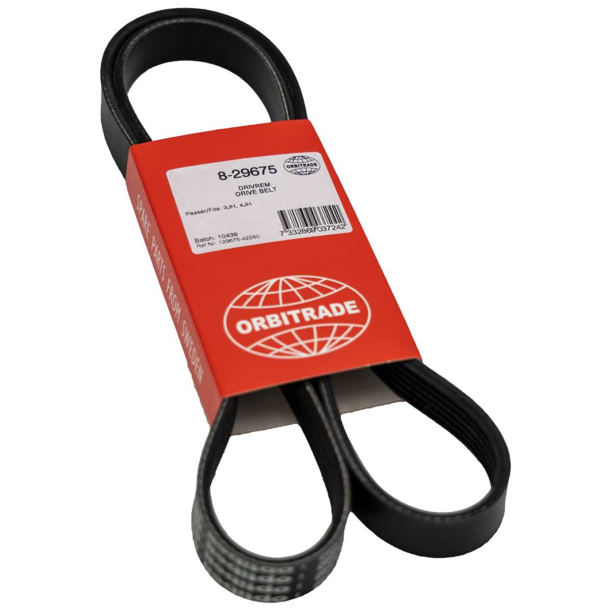 Keilrippenriemen 3JH, 4JH von Orbitrade kompatibel mit Yanmar 129675-42280