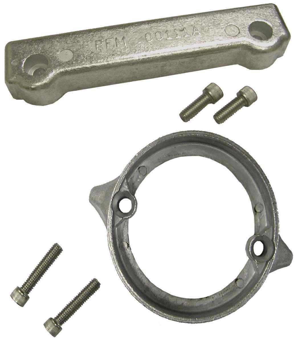 Anode kit 280DP, aluminum von Orbitrade kompatibel mit Volvo Penta 875821 + 832598