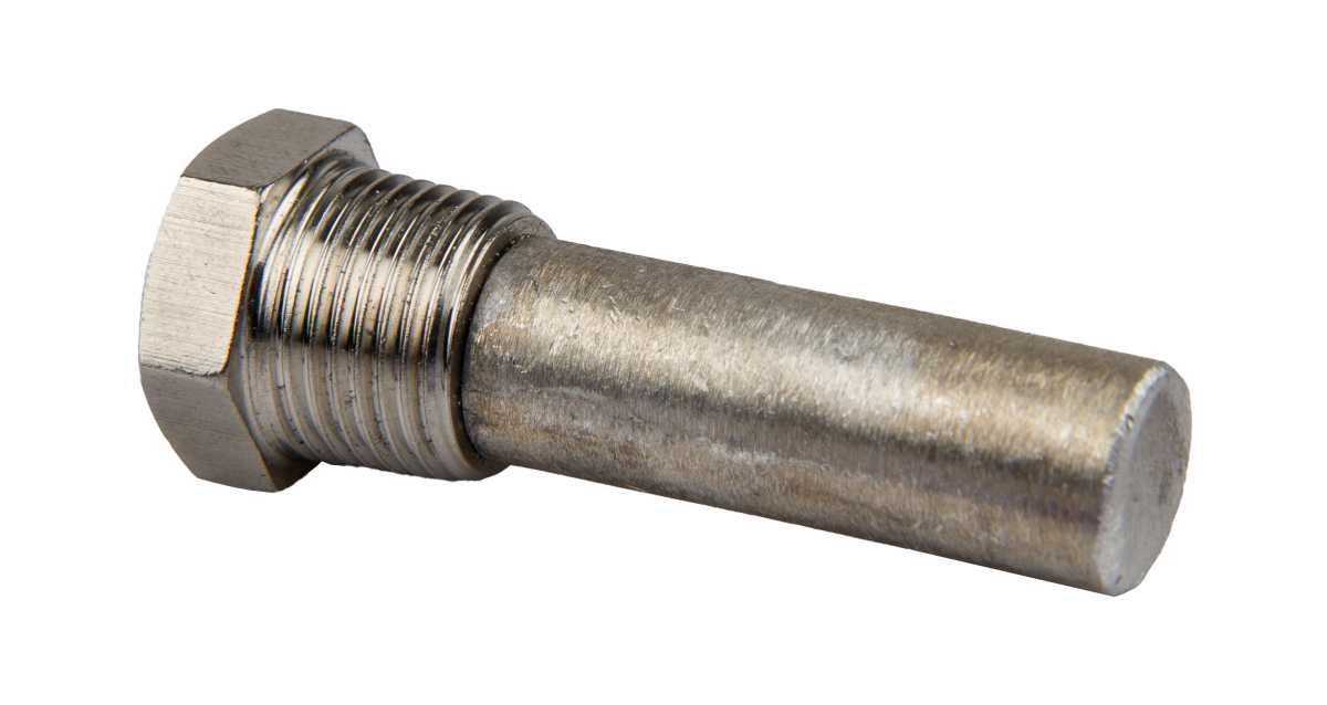 Opferanode 3/8" x 25 mm V6, V8, Aluminum von Orbitrade kompatibel mit Volvo Penta 43957301