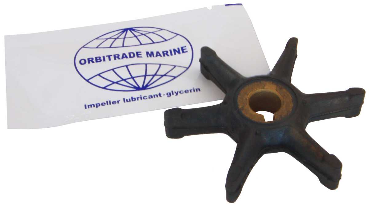 Impeller OMC 2-6 hp von Orbitrade kompatibel mit Volvo Penta 434424, 2, 277181, 3, 5, OMC, Passar OMC Johnson/Evinrude