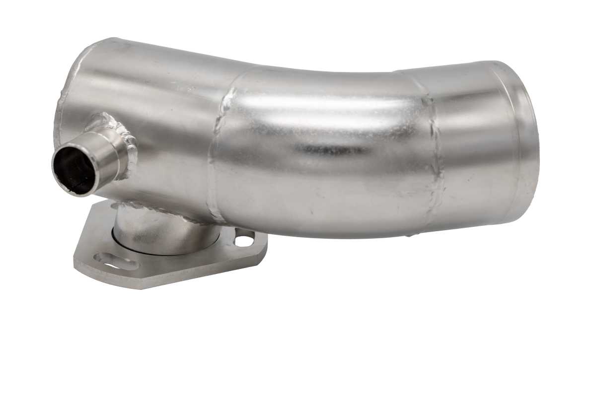 Abgasknie 4JHT Edelstahl, 76mm von Orbitrade kompatibel mit Yanmar 129792-13552