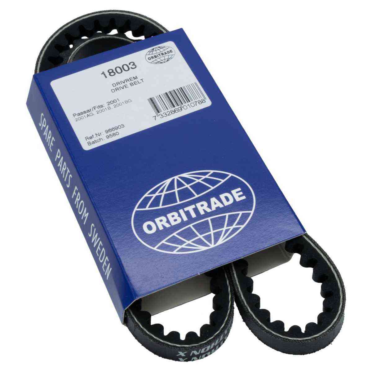 Keilriemen von Orbitrade kompatibel mit Volvo Penta 966903, 960281