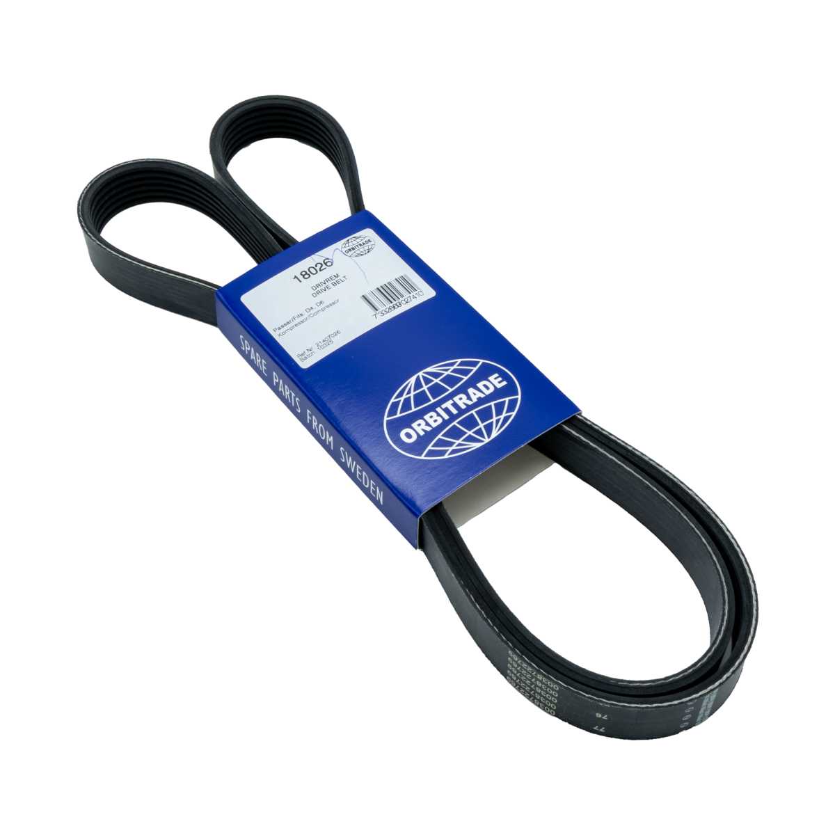 Keilriemen von Orbitrade kompatibel mit Volvo Penta 21407026, 3583963, 3584433
