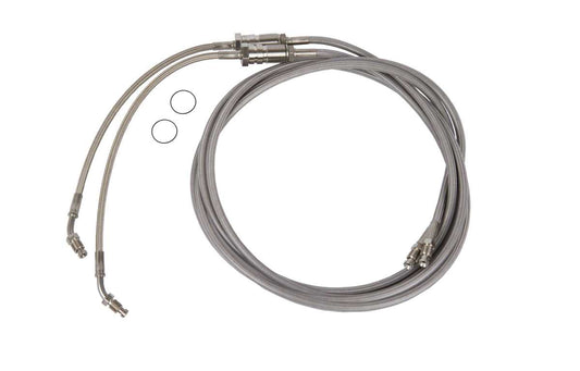 Power trim cylinder hose kit stainless DPH, DPR von Orbitrade kompatibel mit Volvo Penta 21721548 + 21721550