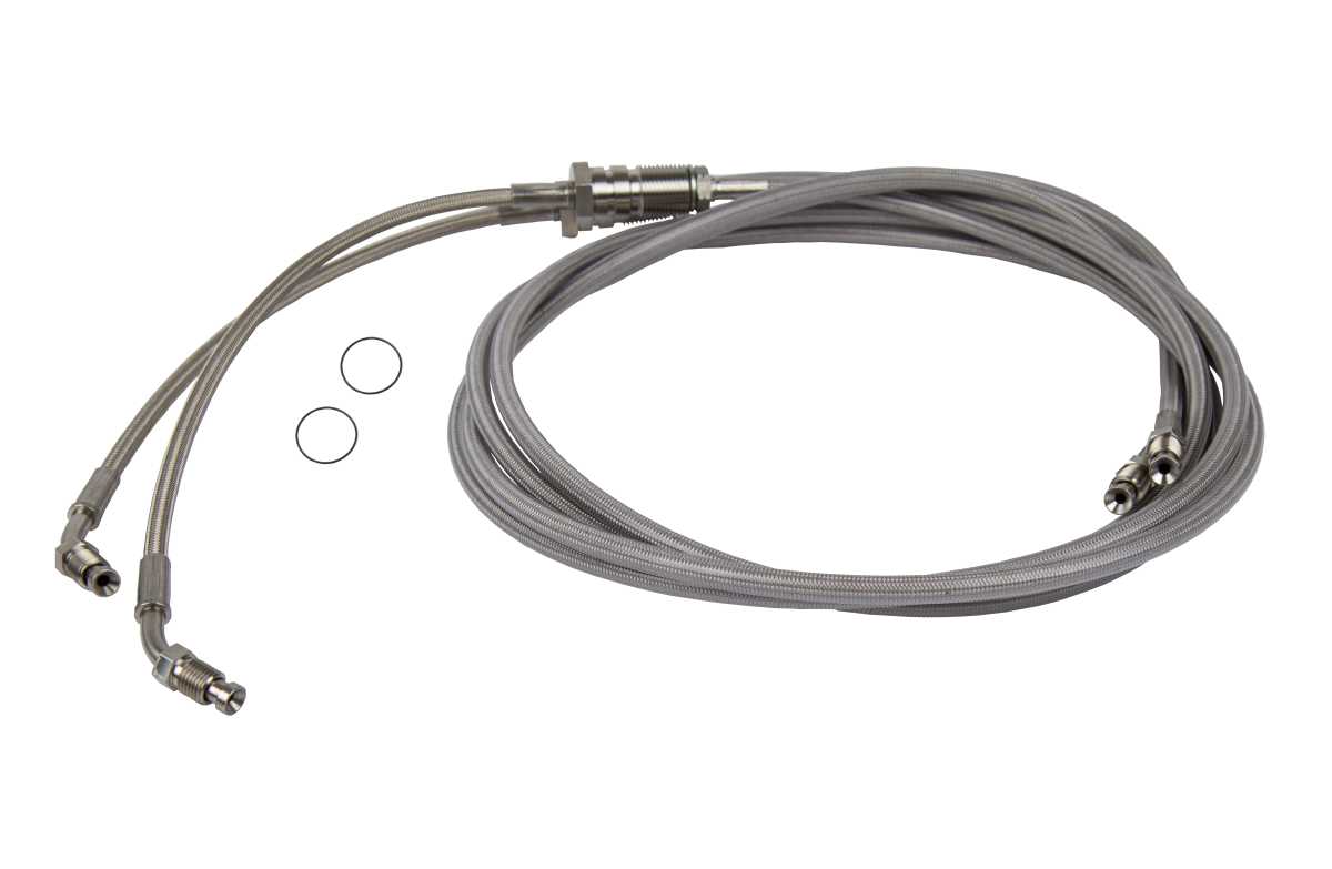 Power trim cylinder hose kit stainless DPH, DPR von Orbitrade kompatibel mit Volvo Penta 21721548 + 21721550