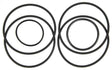 Gasket kit heat exchanger D2-55, D2-75 von Orbitrade kompatibel mit Volvo Penta B, C, D, F