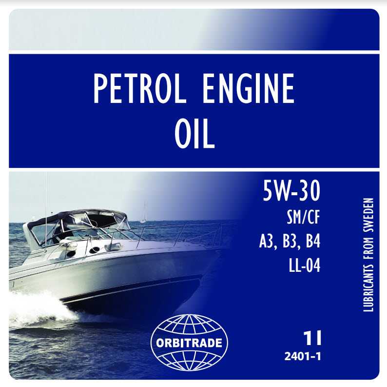 Synthetisches Motoröl BM 1 L von Orbitrade kompatibel mit Volvo Penta 23211287, 21353052, 21363429