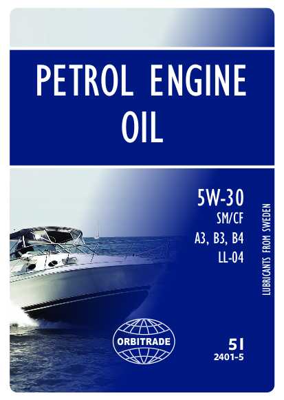 Synthetisches Motoröl BM 5 L von Orbitrade kompatibel mit Volvo Penta 23211288, 21353053, 21363430