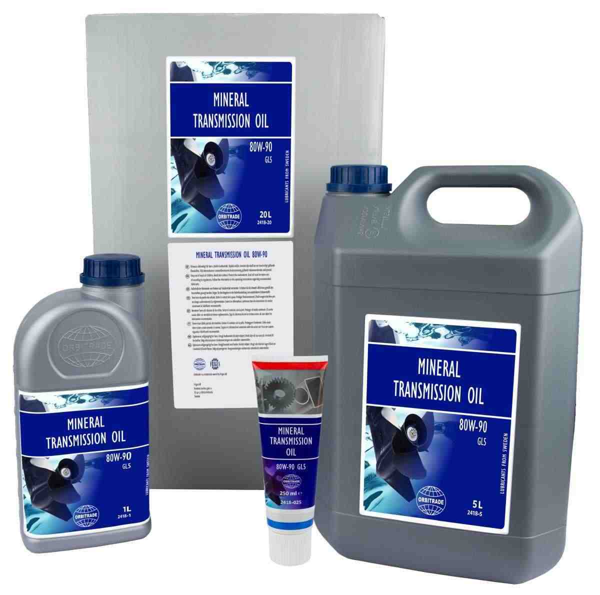 Mineralisches Getriebeöl 80W-90 1L von Orbitrade kompatibel mit Volvo Penta 3809446