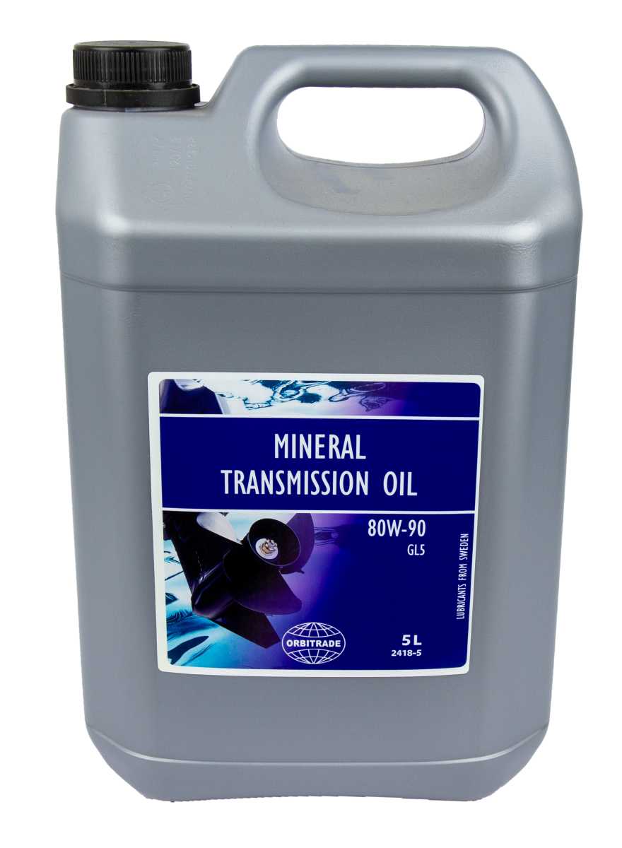 Mineralisches Getriebeöl 80W-90 5L von Orbitrade kompatibel mit Volvo Penta 3809445