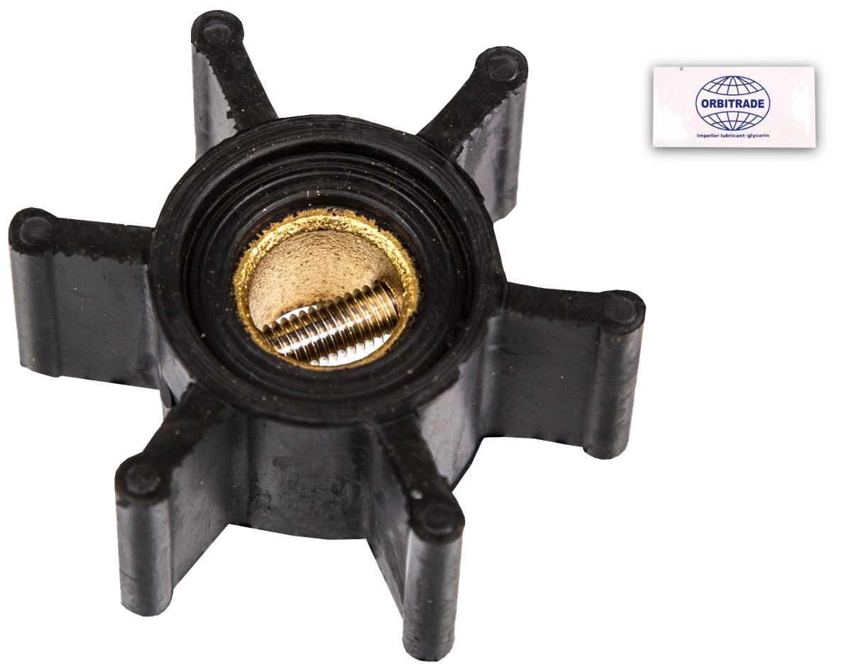 Impellersatz 2GM20, 2YM15, 3YM20, 3GM30, 3YM30 von Orbitrade kompatibel mit Yanmar 128990-42570, 128990-42200